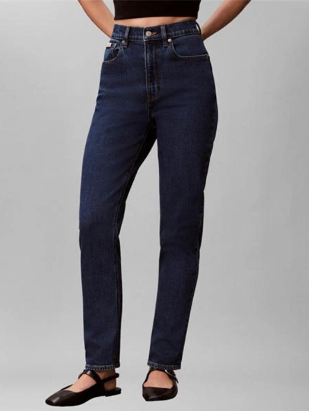 Calvin Klein Vintage Women's Straight Leg Jeans - Indigo Blue